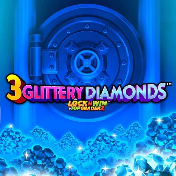 3 Glittery Diamonds casino game by PearFiction Studios – featured logo at Lizaro Casino