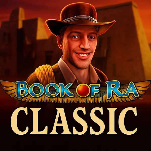 Book of Ra Classic casino game by Novomatic – featured logo at Lizaro Casino