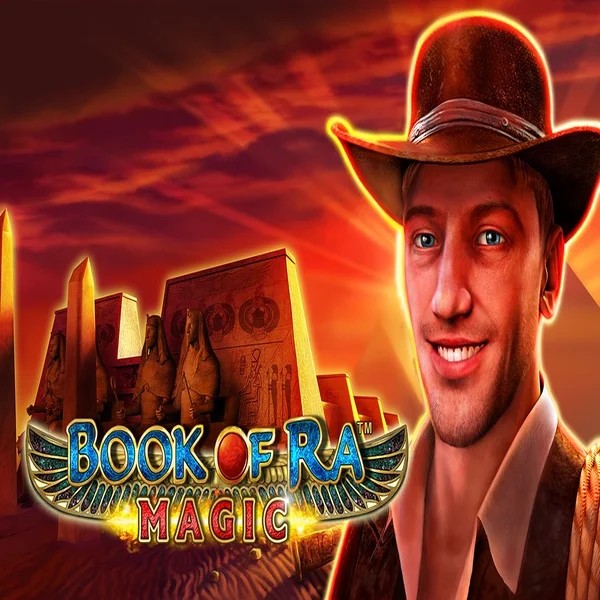 Official Slots logo: Book of Ra Magic by Greentube at Lizaro Casino