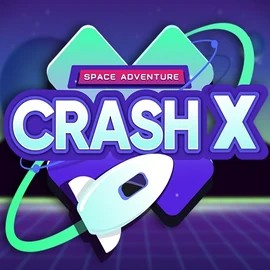 Crash X online game logo by Turbo Games on lizarocasino-be.com