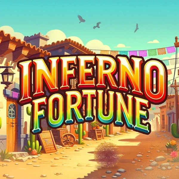 Inferno Fortune slot logo by Atomic Slot Lab at Lizaro Casino