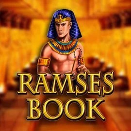 Ramses Book slot logo by Gamomat at Lizaro Casino