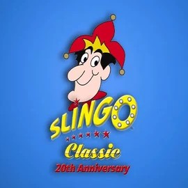 Slingo Classic 20th Anniversary slot visual from Slingo available on lizarocasino-be.com