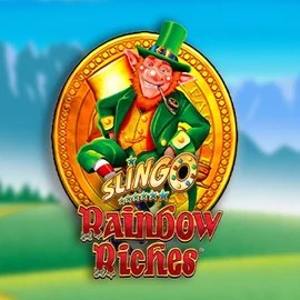 Slingo Rainbow Riches slot visual from Gaming Realms available on lizarocasino-be.com